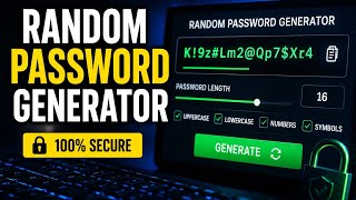 Random Password Generator Using HTML CSS JavaScript 🔐 | Step-by-Step Beginner Project