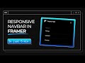Create a Responsive Navbar in Framer