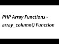 PHP Array Functions - array_column() Function