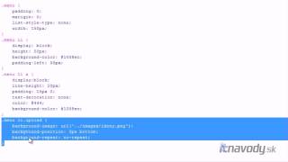 XHTML CSS - 30. lekcia - tvorba menu - selectory v praxi