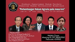 PERKEMBANGAN HUKUM AGRARIA PADA MASA KINI