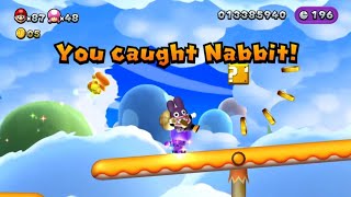 New Super Mario Bros. U Deluxe:  Fastest Nabbit Catch EVER!