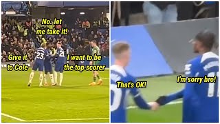 Noni Madueke apologizes to Cole Palmer after the penalty drama 👏