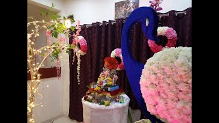 Ganpati decoration | Ganpati Decoration ideas for home | Decoration Unique ideas | Ganpati Makhar |