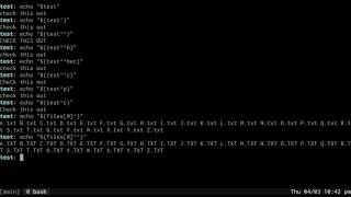 Bash variable expansion