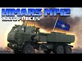 M142 HIMARS. NATO forces. Military parade in Estonia 2023.