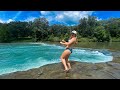 This Epic WATERFALL RIVER Was Stacked with POWERFUL FISH! -- First Time Fishing in our NEW BOAT!