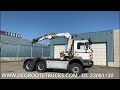 degroote trucks man fe 410 a 6x6 tractor head with crane for sale