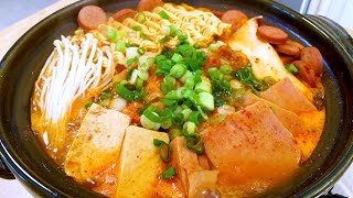 The Famous Korean Army Stew (Budae Jjigae), CiCi Li - Asian Home Cooking Recipes