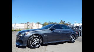 2014 Mercedes Benz E550 4matic in depth walk around video review!