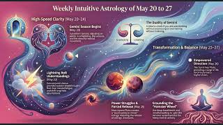 Weekly Intuitive Astrology May 20 to 27 ~ Big Gemini Transits, Mars square Pluto, Venus in Cancer