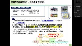 スマート農業シンポジウム「スマート農業技術導入による経営改善」