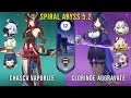 C0 Chasca Vaporize and C0 Clorinde Aggravate | Genshin Impact Abyss 5.2 Floor 12 9 Stars