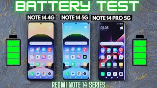 BATTERY TEST Redmi Note 14 Series (Note 14 4G, Note 14 5G, Note 14 Pro 5G) Indonesia! RHINO BATTERY?