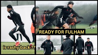 Rashford back?😍Amorim's Man United Training ahead of Fulham:Yoro, Amad, Mazraoui, Mount injury news