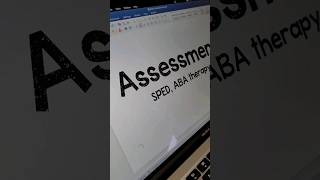 Assessment Tools in SPED program 👏 #bcba #specialeducationteacher