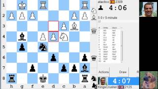 LIVE Blitz #2575 (Speed) Chess Game: Black vs atactico in Giuoco Pianissimo