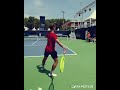 Richard Gasquet practice with coach Mouratoglou