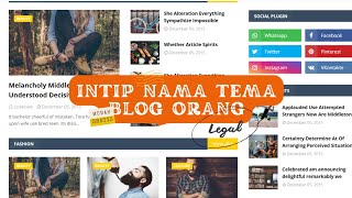 Cara melihat nama template blog orang lain