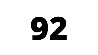 92 Second Countdown Timer White Screen With Sound Effect