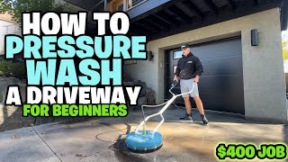 How To Pressure Wash A Driveway (For Beginners)