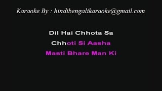 Dil Hai Chhota Sa Chhoti Si Aasha - Karaoke - Roja (1992) - Minmini