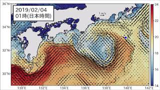 2019年2月12日までの黒潮「短期」予測