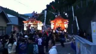 ２０１１年 本町小畑屋台(山車)すれ違い