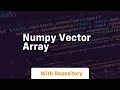 numpy vector array