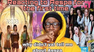 Reacting to Aespa Songs - (Spicy, Next level, Savage & Black Mamba) for the first time