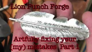 Metalsmith tutorials- Creative ways to fix mistakes (solder and forging sterling silver) Part 1