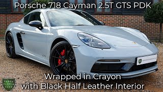 Porsche 718 Cayman 2.5T GTS PDK registered July 2019 (19) Wrapped in Crayon