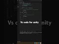 Visual studio code for #unity #tutorial #gamedev