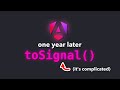 Here's what I've figured out about Angular signals