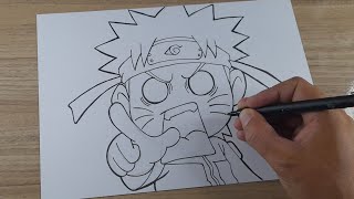 COMO DESENHAR NARUTO CHIBI