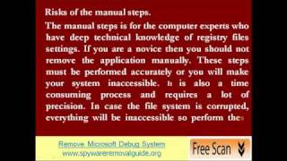 Complete Tutorial Guide To Remove Microsoft Debug System From PC