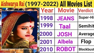 Aishwarya Rai Bachchan All Movie Verdict 2023 ll Aishwarya Rai All Hit And Flop Movie List