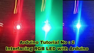 Arduino Tutorial No :2 | Interfacing RGB LED with Arduino  #arduinoproject #arduino