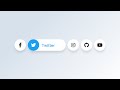 Social Media Buttons with Cool Hover Animation using only HTML & CSS