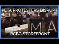 Protesters Disrupt BCBG Storefront