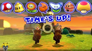 All Character Power-Up Suits Time Up Deaths 所有角色特殊能力超時 - Super Mario 3D World + Bowser's Fury