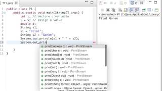 Java Lesson 5 - Declaring primitive data types