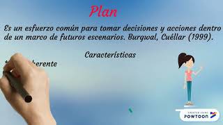 PLAN, PROGRAMA Y PROYECTO