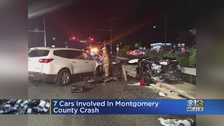 7 Car Crash In Montgomery County Declared A "Mass Casualty Incident"