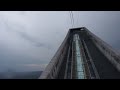 zip lining down the holmenkollen ski jump