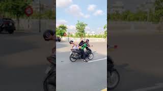 #Shorts Normal vs Parkour - When riding a motorbike
