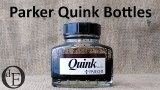 Parker Quink bottles - design and function