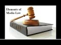 LECTURE 124 Introduction to Media Law | What you need to know