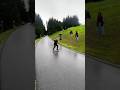 Crazy downhill skate slide in the rain!!