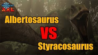 Albertosaurus VS Styracosaurus - Jurassic Fight Club